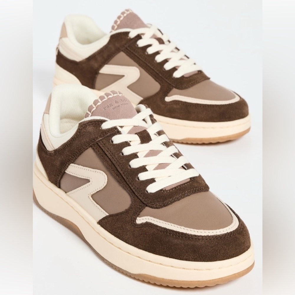 NEW rag & bone Retro Tennis Sneakers Mushroom 8.5